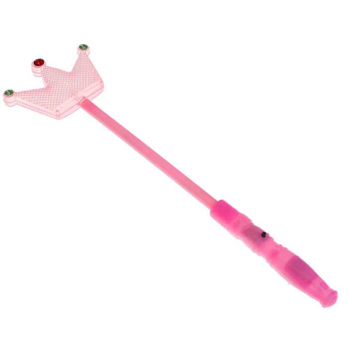 Палочка световая "Корона", цвет светло-розовый