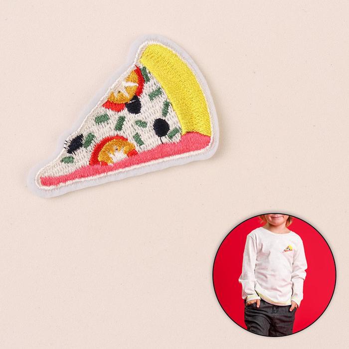 Термоаппликация "Пицца", 6*4см