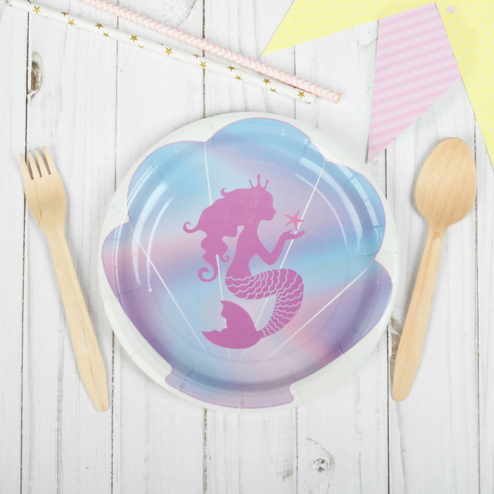 Тарелка бумажная "Русалка"
