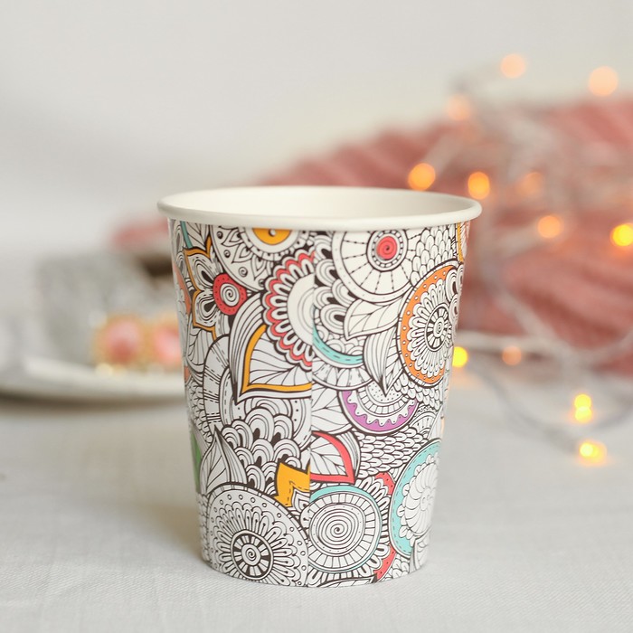 Стакан бумажный для кофе "Антистресс", 250 мл