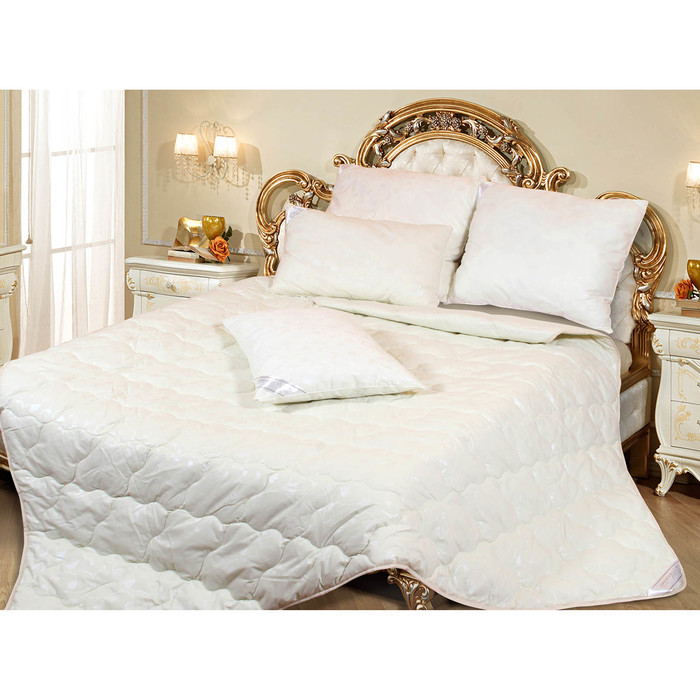 Одеяло всесезонное 200х210 эвкалипт 300 гр, ткань тик