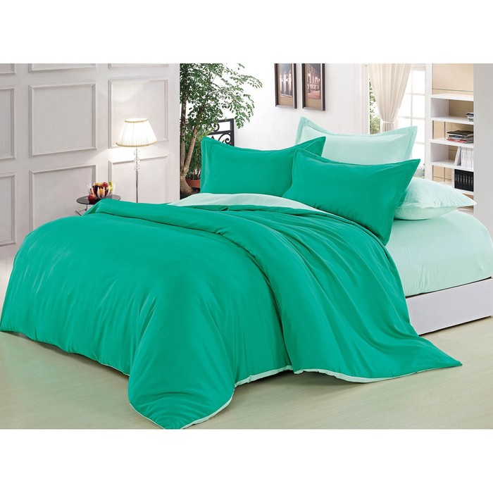 Постельное бельё 1,5сп арт. 009, 147х215см, 150х215см, 70х70см 2 шт, полисатин 85 г/м, пэ100%