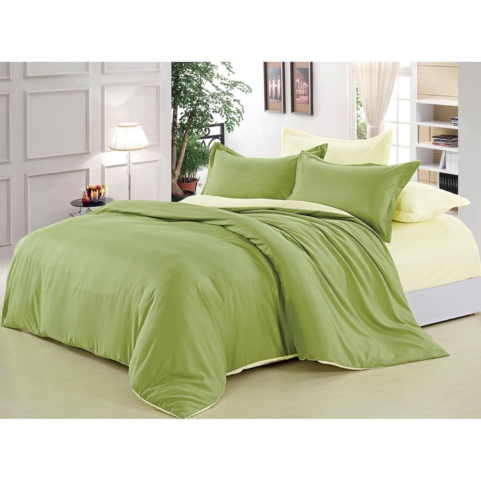 Постельное бельё 1,5сп арт. 011, 147х215см, 150х215см, 70х70см 2 шт, полисатин 85 г/м, пэ100%