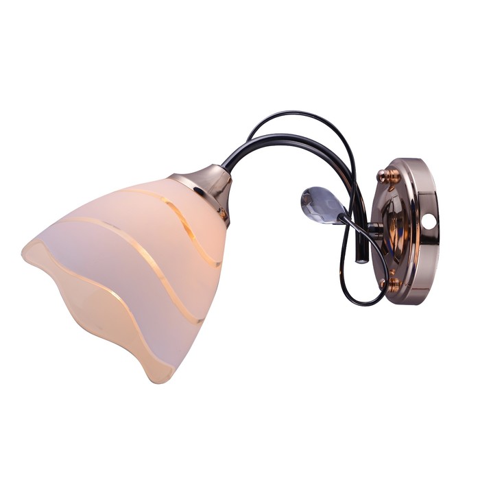 Бра "Лира" 1x60Вт E27 черный-золото