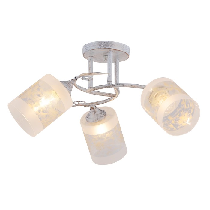 Люстра "Мавиле" 3x60Вт E27 белый-золото