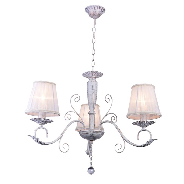 Люстра "Мирра" 3x60Вт E27 белый-золото