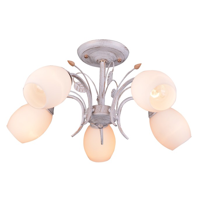 Люстра "Мелисса" 5x60Вт E27 белый-золото