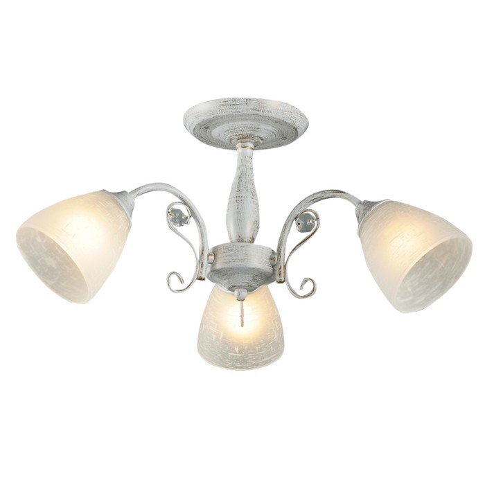 Люстра "Нурия" 3x60Вт E27 белый-золото