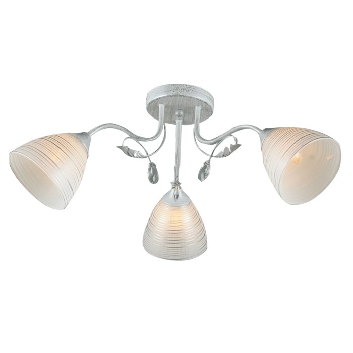 Люстра "Нинель" 3x60Вт E27 белый-хром