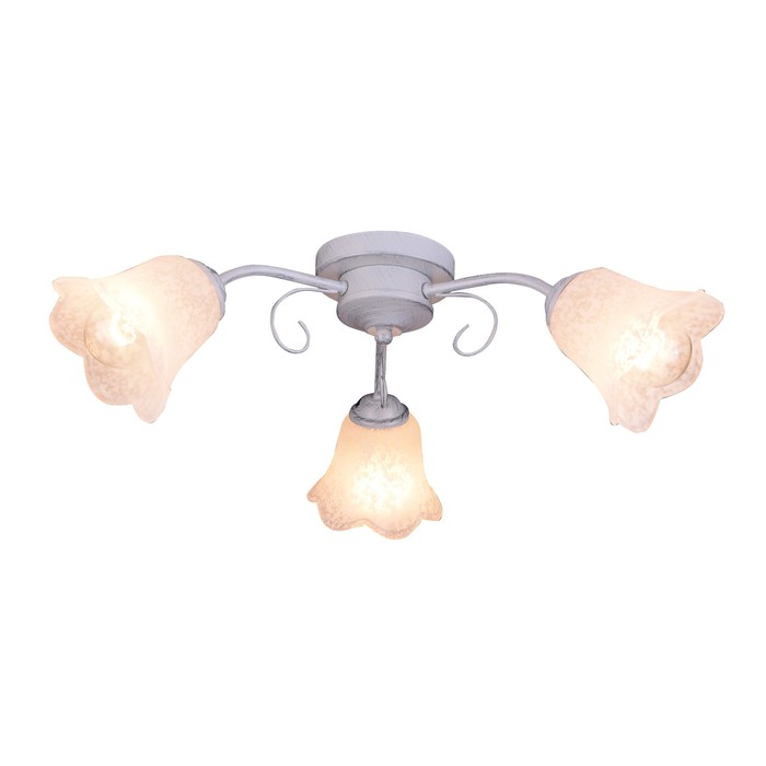 Люстра "Оливия" 3x60Вт E27 белый-золото