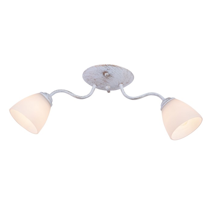 Люстра "Рикарда" 2x60Вт E27 белый-золото