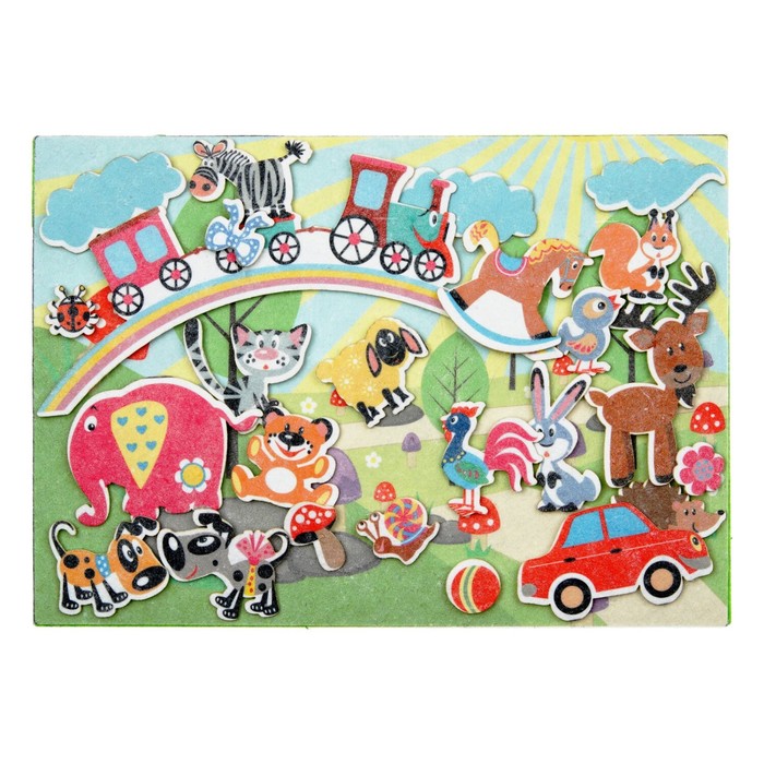 Дидактический набор с игровым полем &quot;Игрушки&quot;, 26 деталей