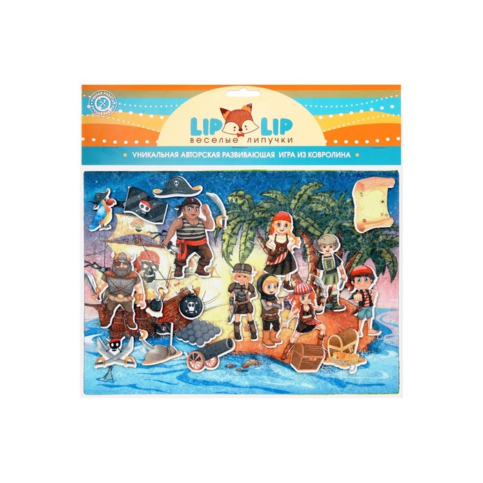 Дидактический набор с игровым полем "Пираты", 20 деталей