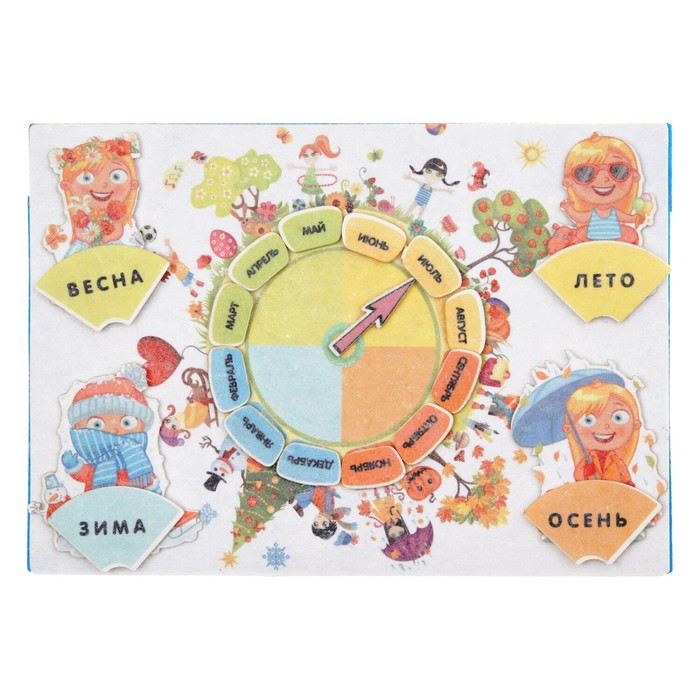 Дидактический набор с игровым полем &quot;Круглый год&quot;, 21 деталь