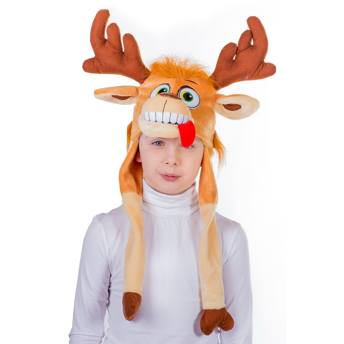Карнавальная шапочка "Олень с вышивкой" 50077