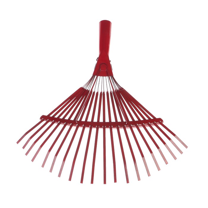 Грабли веерные, пластинчатые, 20 зубцов, металл, без черенка