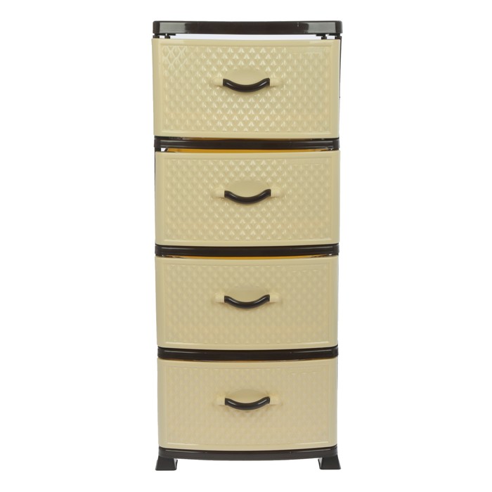 Комод 4 секции "Флайбокс" цвет бежево-коричневый