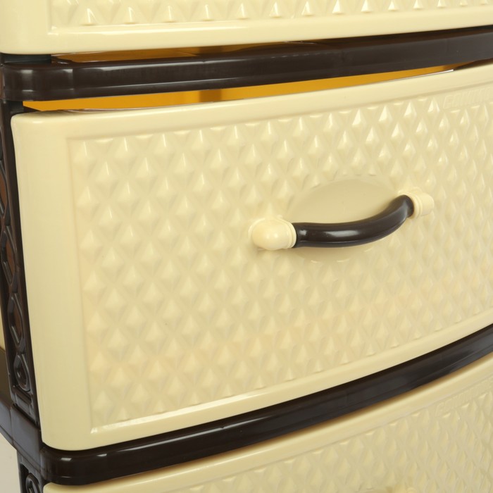 Комод 4 секции "Флайбокс" цвет бежево-коричневый