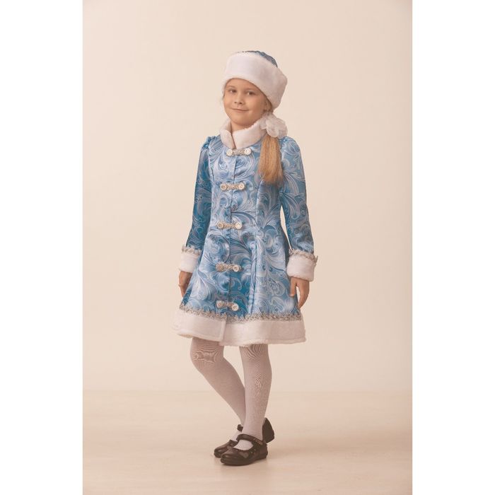 Карнавальный костюм "Снегурочка сказочная", р.30, рост 116 см