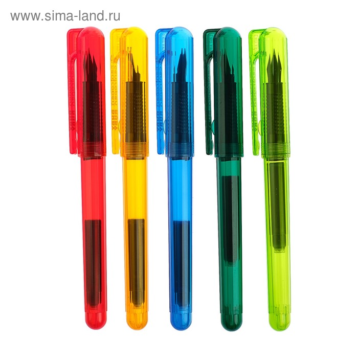 Школьная перьевая ручка, Centropen Ruby 2116, 0,3 мм, с запасным картриджем, в пакете