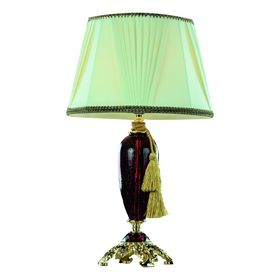 

Настольная лампа "Simona" 1x40W E27 золото, красный 36x60 см