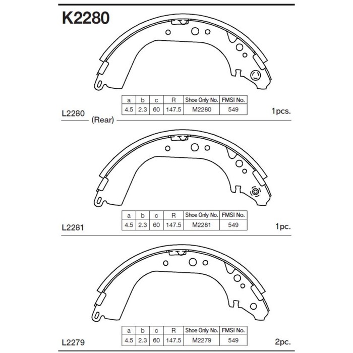 Колодки тормозные Kashiyama K2280