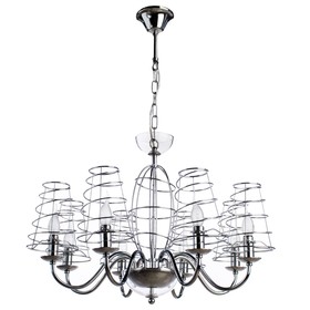 

Люстра A4320LM-8CC "Cage" 8x40W E14 72x72x47 см
