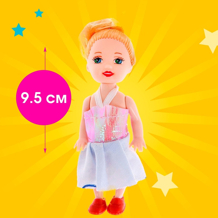 фото Кукла малышка «кира» в платье, микс