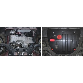 

Защита картера и КПП АвтоБРОНЯ для DongFeng S30 (V - 1.6) 2013-2017, сталь 1.8 мм, с крепежом, 111.09301.1