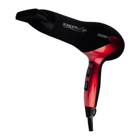 

Фен Scarlett SC-HD70I47, 2000 Вт, 3 температурных режима, черный/красный