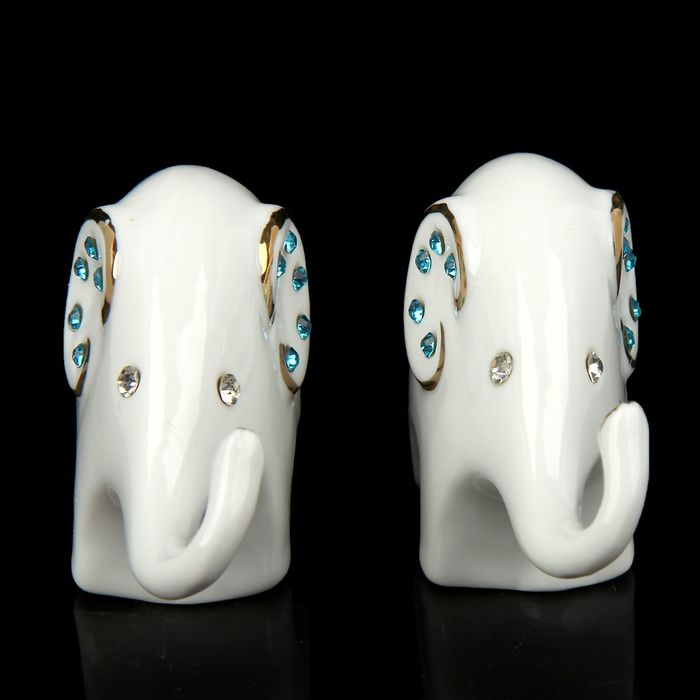 Сувенир "Слонята со стразами", в наборе 2 шт