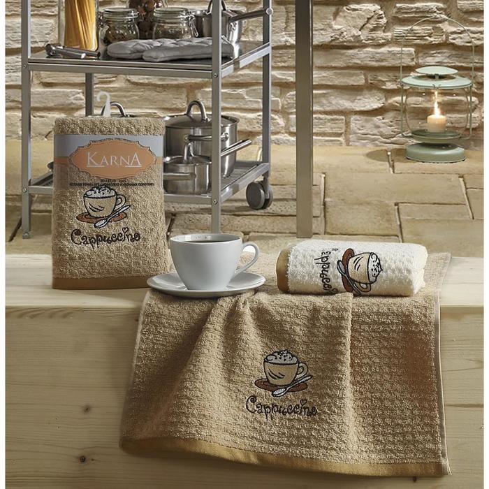 Набор кухонных полотенец LEMON, размер 45х65 см-2 шт., махра 350 г/м2 V3 2228