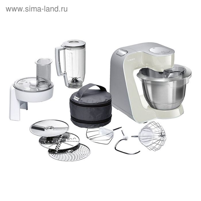 

Кухонный комбайн Bosch MUM58L20, 1000 Вт, серый/серебристый