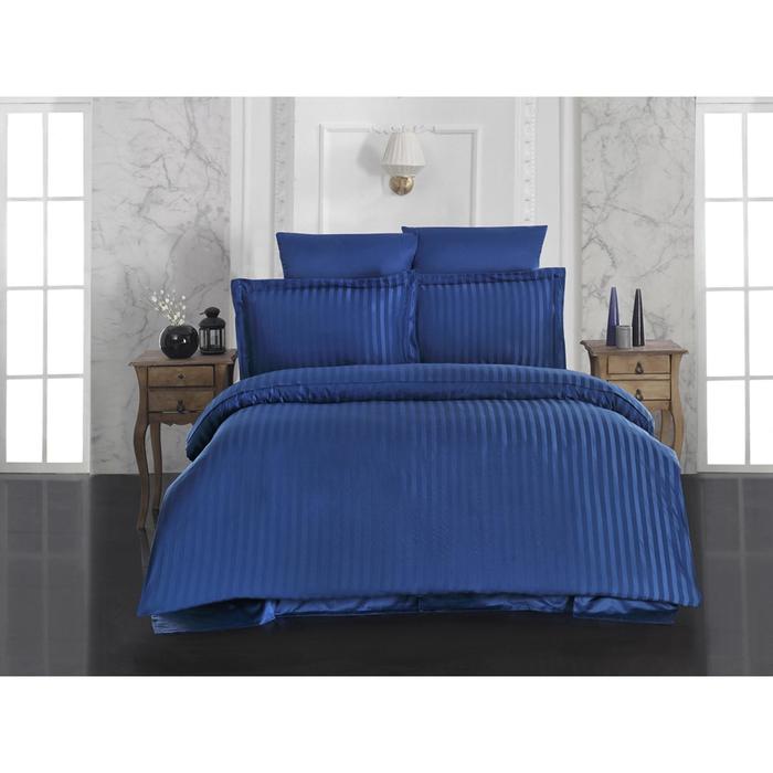 КПБ PERLA 2 сп., 260х280, 200x220, 50x70-2 шт., 70x70-2 шт., бамбук 120 г/м², синий 814