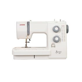 

Швейная машина Janome 521, 21 операция, регулировка давления лапки на ткань, белая