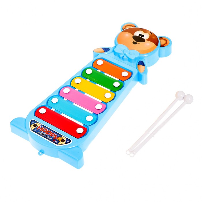 Металлофон "Мишка Косолапый", цвета МИКС