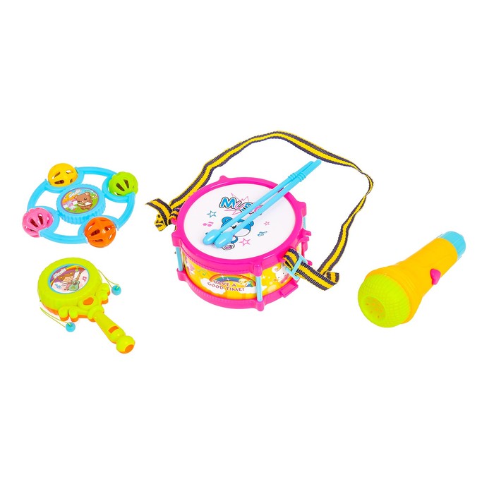 Набор музыкальных инструментов "Радость в дом", 4 предмета