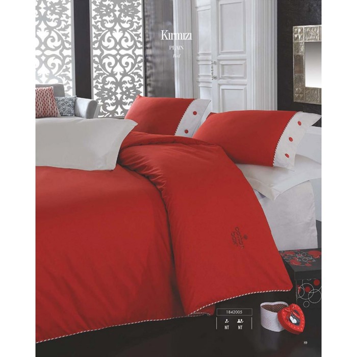 КПБ евро, 240х260 см, 200х220 см, 50х70 см-2 шт., ранфорс 1046-08