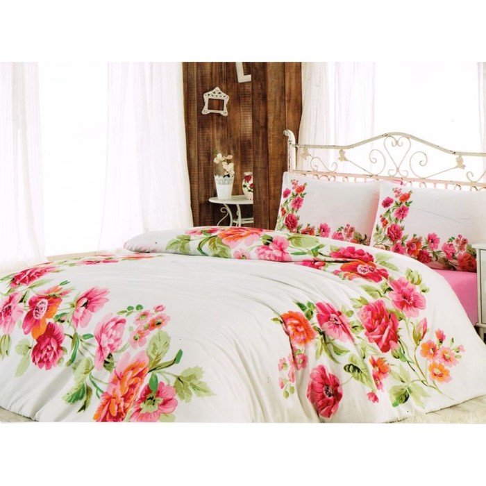 КПБ евро, 240х260 см, 200х220 см, 50х70 см-2 шт., ранфорс 1048-03