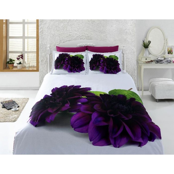 КПБ евро, 240х260 см, 200х220 см, 50х70 см, 70х70 см по 2 шт., бамбук 1331-02