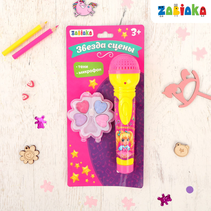 Набор «Звезда сцены» с микрофоном и аксессуарами, световые и звуковые эффекты