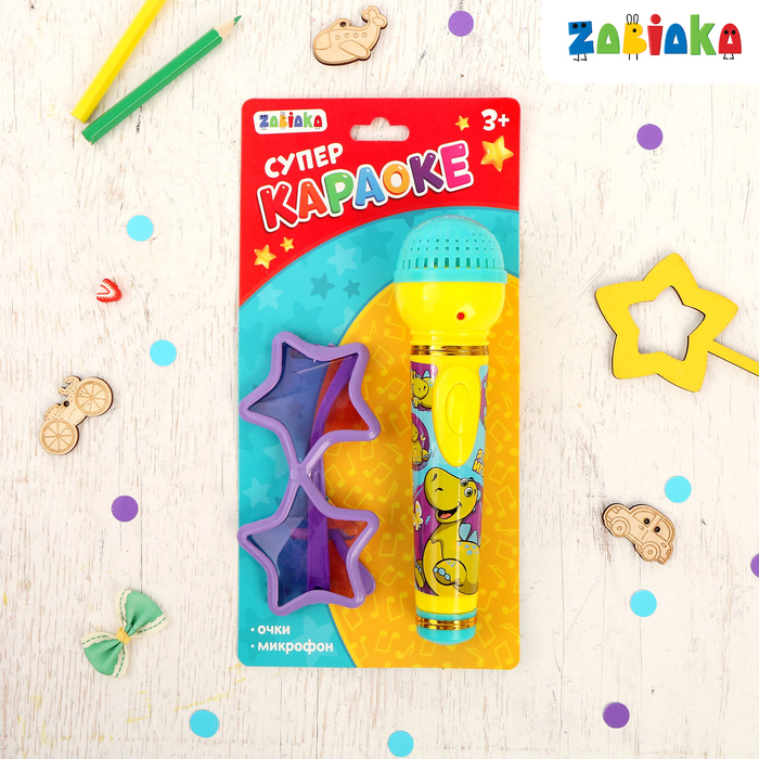 Набор «Супер караоке» с микрофоном и аксессуарами, световые и звуковые эффекты