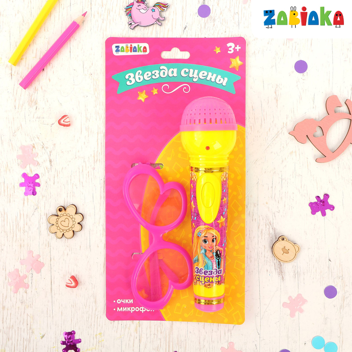 Набор «Чудо караоке» с микрофоном и аксессуарами, световые и звуковые эффекты