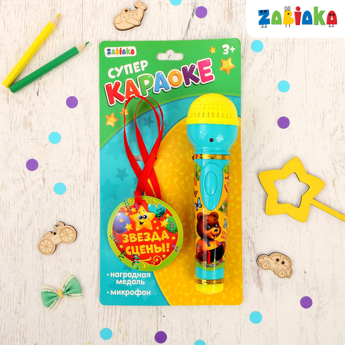 Набор «Артист» с микрофоном и аксессуарами, световые и звуковые эффекты