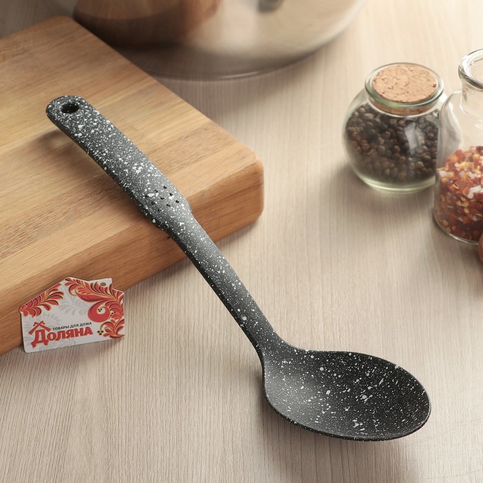 Ложка гарнирная "Мрамор" 30,5х6,7 см