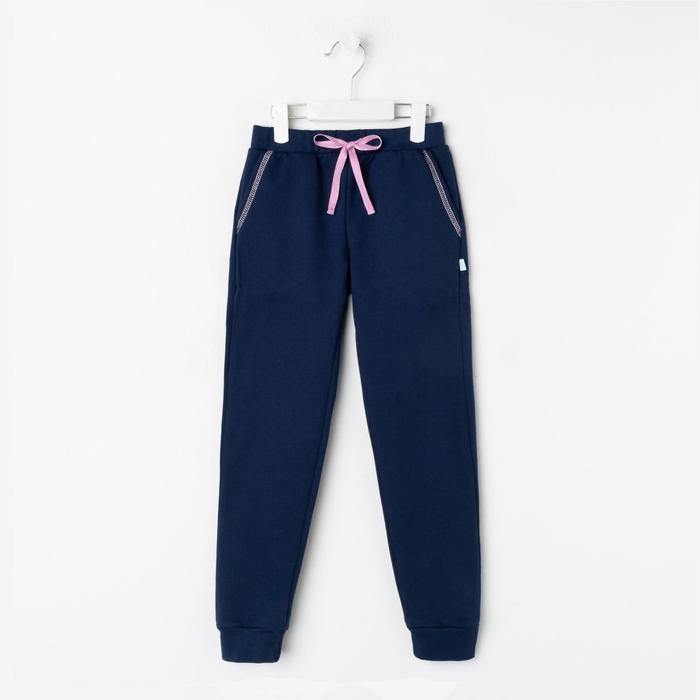 Брюки, синие, р-р 30 (98-104см) 3-4г., 100% хлопок