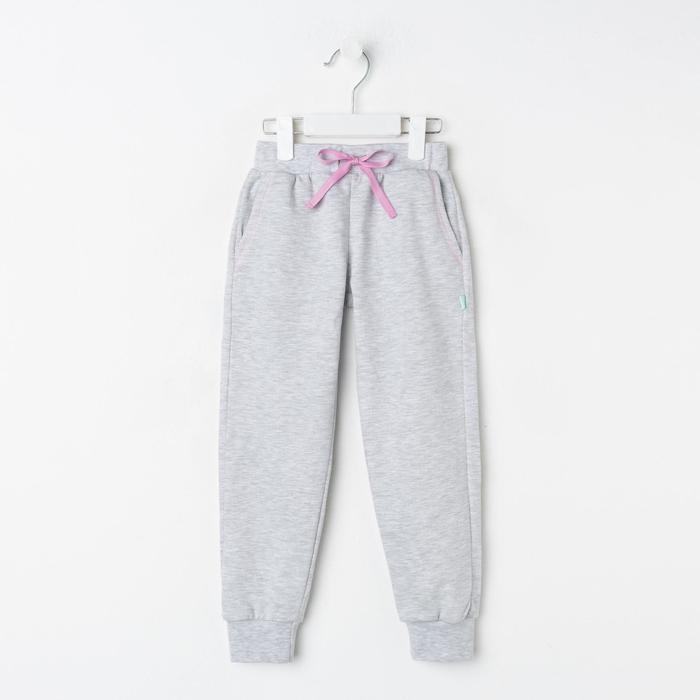 Брюки, серые, р-р 30 (98-104 см) 3-4 г., 95% хл., 5% эл.