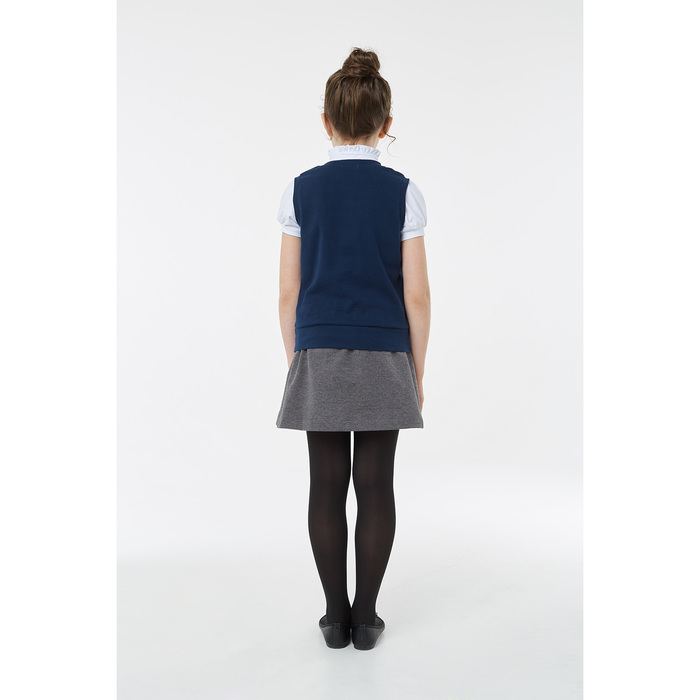 Жилет для девочки, рост 146 см, цвет синий