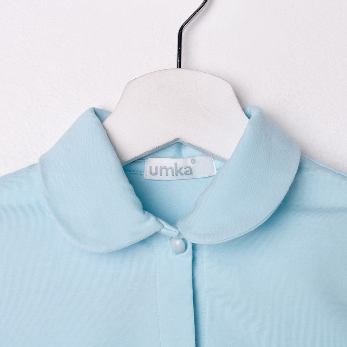 Блузка для девочки, рост 146 см, цвет голубой