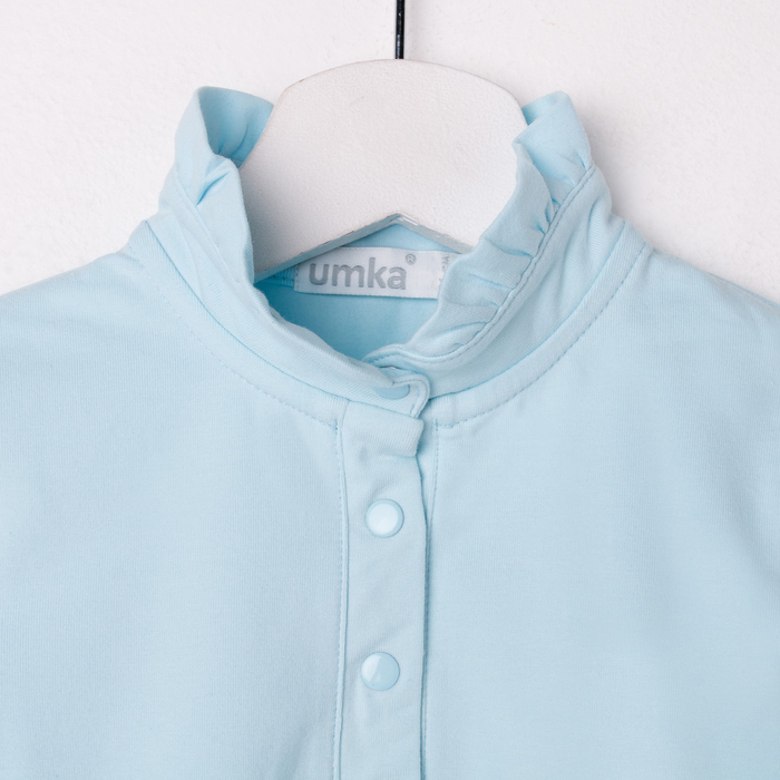 Блузка для девочки, рост 146 см, цвет голубой